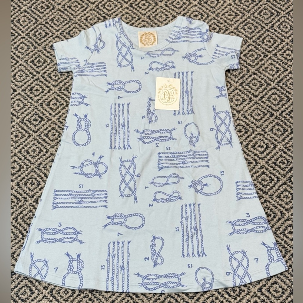 🎉 NWT 🎉 TBBC Sz 6 Light Blue Nautical Knot Print Polly Play Dress